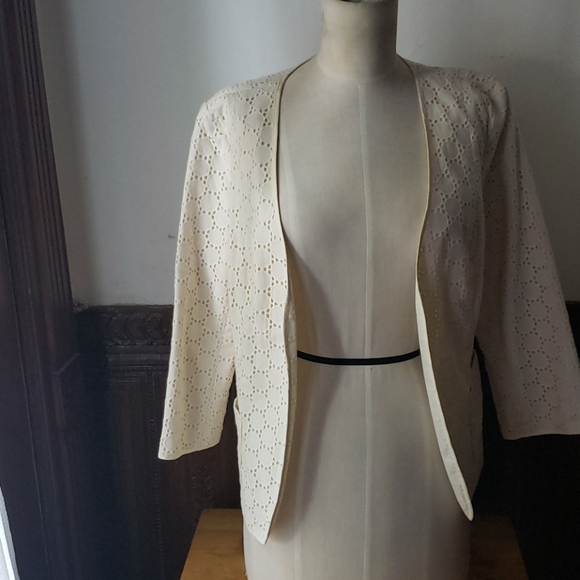TALBOTS Eyelet Open Jacket size 8 - Picture 1 of 6